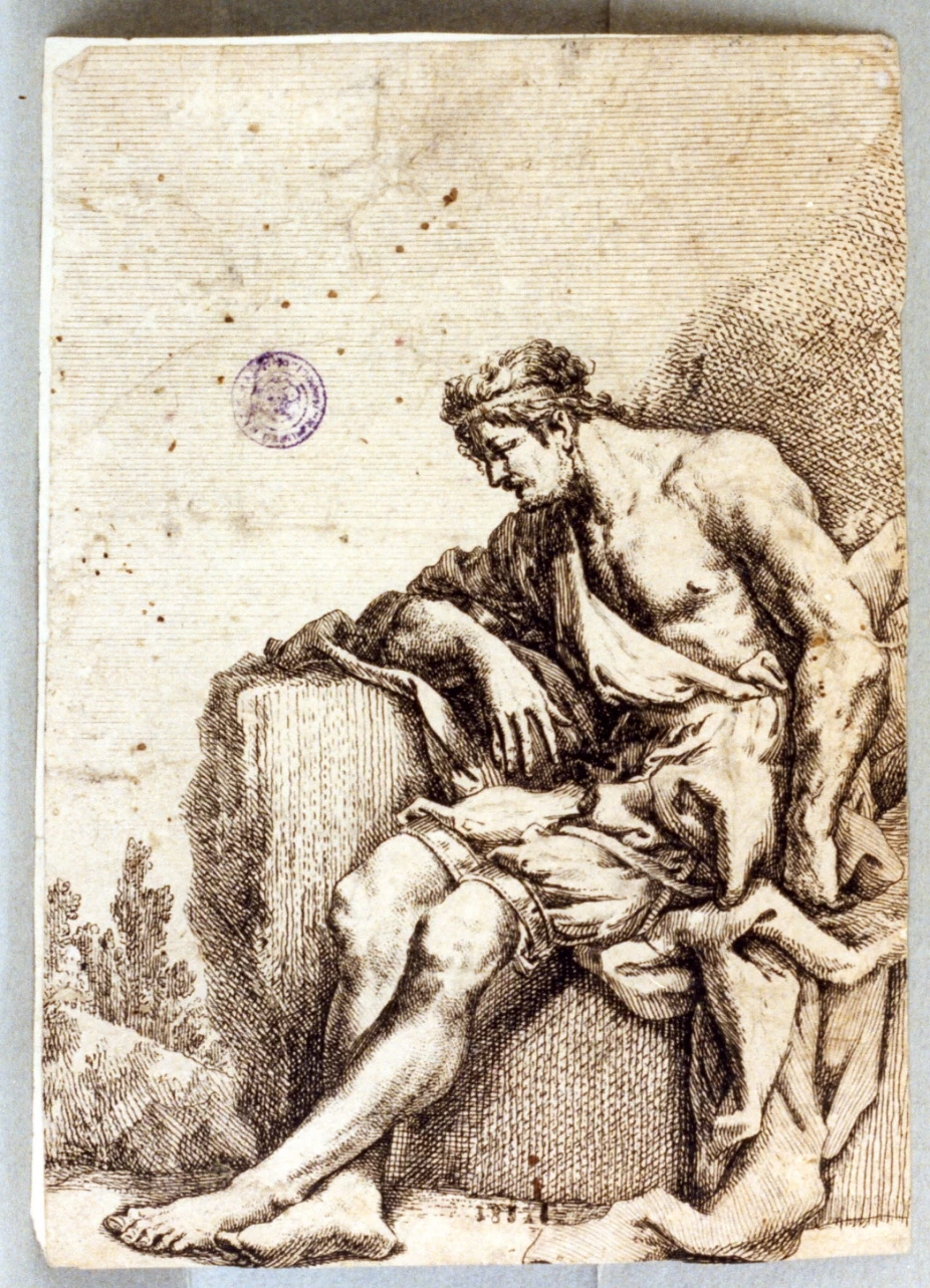 Stampa - filosofo, Certosa di san martino, Napoli